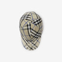 Casquette Burberry en coton mélangé Check EKD LICHEN