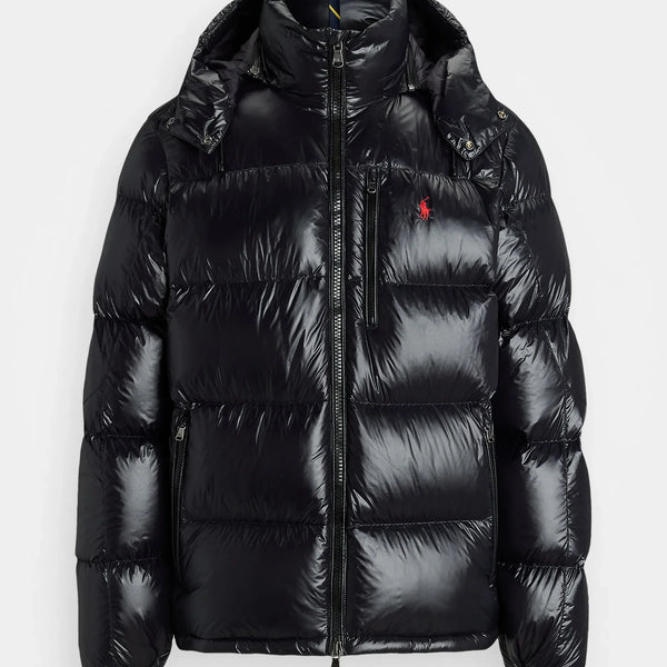Doudoune Ralph Lauren Puffer Noir Brillante