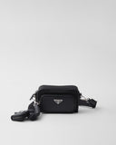 Sac porté épaule en Re-Nylon et cuir Saffiano