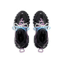 Balanciaga Track Noir Avec Laces Rose Et Bleue