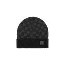 Bonnet et Écharpe Neo Petit Damier Noir