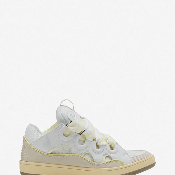 Lanvin Curb Blanc Et Jaune