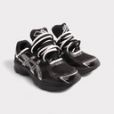 GEL-1130 Black Pure Silver - Double Laces (GS)
