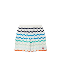 Gradient Wave Crochet Shorts