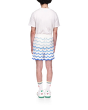 Wavy Gradient Crochet Shorts - Casablanca