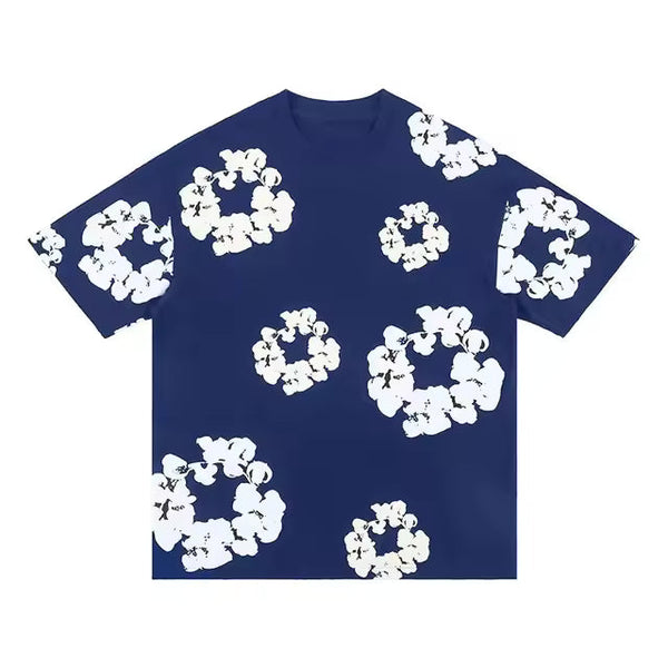 T-Shirt Denim Tears Bleu