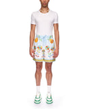 Yoruba Flowers Silk Shorts